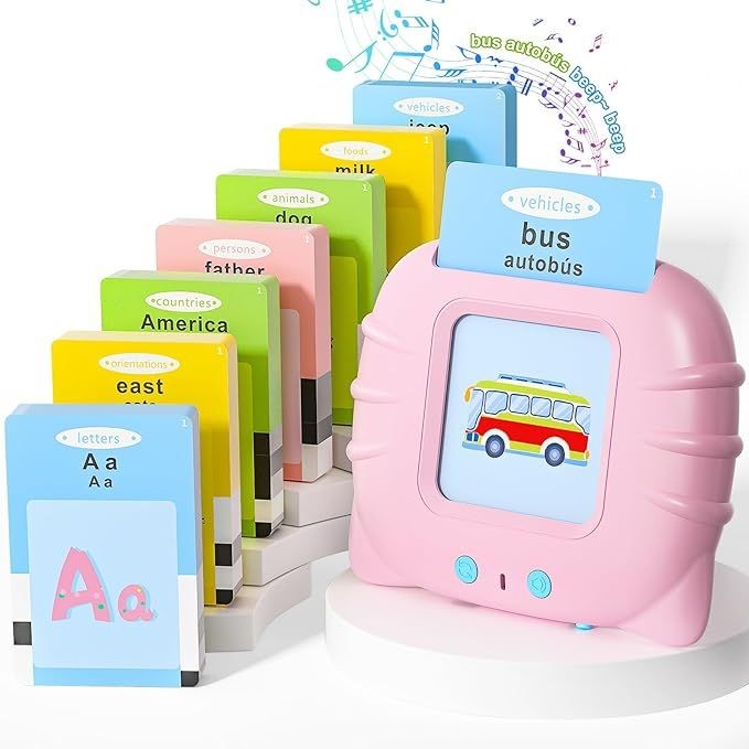 Rechargeable Educational Learning Talking Flash Cards for Kids | Montessori Toys for Boys & Girls | Baby Early Learning Toy🪴